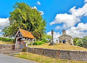 St. Mary the Virgin Church, dating from the 1760s, Glynde, East Sussex, England, United Kingdom, Europe