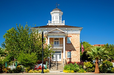 The St. George Pioneer Courthouse, oldest public building in Washington County, built in 1870 and used as county courthouse until 1960, St. George, Utah, United States of America, North America