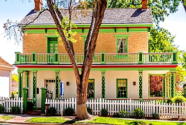 Brigham Young's winter home in St George, Utah, USA. Young was the second leader of the Mormon church and used the property, now open to the public, as his winter home from 1870 to 1877.