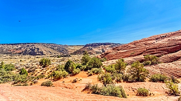 Snow Canyon State Park, opened in 1962, location for films including Butch Cassidy and the Sundance Kid, near St. George, Utah, United States of America, North America