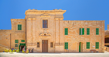 The Church of Saint Anne at Fort St Elmo, Valletta, Malta. The church was built in the1720s by the Order of St John and was deconsecrated during British rule. It is now a memorial to the defenders of Malta through the years.