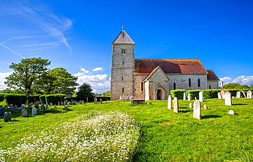 St Andrew's Church, Bishopstone, East Sussex, England, UK. A Grade 1 listed building which dates back to at least the 12th Century and is still in use today.