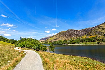 Buttermere Lake in the Lake District, Cumbria, England, UK