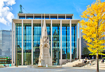 The Joseph Chamberlain Memorial, Chamberlain Square, Central Birmingham, England, United Kingdom, Europe