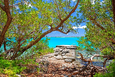 Old stone dock at Ferry Reach, St George's, Bermuda.