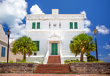 State House, St George's, Bermuda. The island's first stone building and the home of its first parliament until 1815. Built in 1620, it is Bermuda's oldest building.