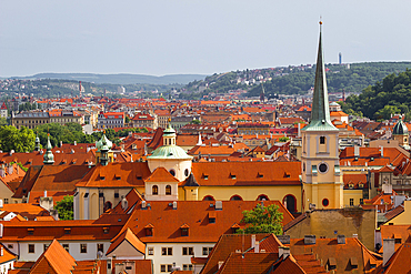 View of Lesser Quarter from Prague castle, Czechia, Europe