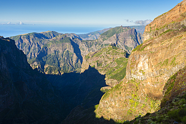 Mountains around Pico do Arieiro peak, Santana, Madeira, Portugal, Atlantic, Europe