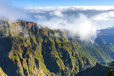 Mountains around Pico do Arieiro peak, Santana, Madeira, Portugal, Atlantic, Europe