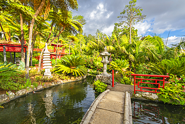 Oriental Gardens, Monte Palace Tropical Garden, Funchal, Madeira, Portugal, Atlantic, Europe