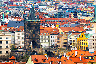 Old Town Bridge Tower at Charles Bridge, UNESCO, Prague, Czech Republic