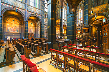 Interior of Basilica of Saint Nicholas, Amsterdam, The Netherlands, Europe