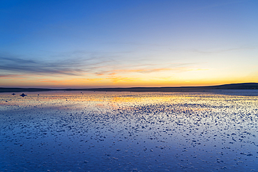 Salt Lake Tuz at sunset, Karamollausagi, Sereflikochisar, Ankara Province, Central Anatolia Region, Anatolia, Turkey, Asia Minor, Asia