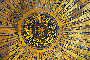 Interior of Hagia Sophia Mosque, Sultanahmet, UNESCO World Heritage Site, Fatih District, Istanbul Province, Turkey, Europe