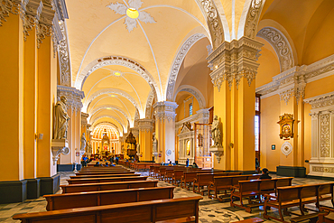 Interior of Basilica Cathedral of Arequipa, UNESCO, Arequipa, Peru