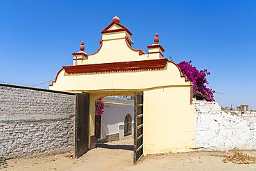 Gate at Vista Alegre winery, Ica, Peru