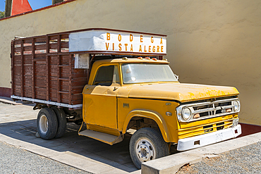 Old pickup truck at Vista Alegre winery, Ica, Peru, South America