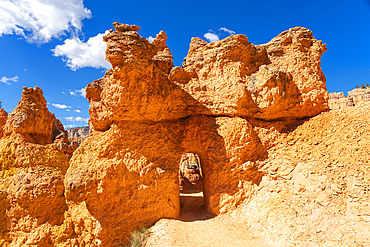 Natural arch, Queens Garden Trail, Bryce Canyon National Park, Utah, United States of America, North America