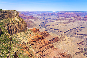 Grand Canyon, from Hermit Road, Grand Canyon National Park, UNESCO World Heritage Site, Arizona, United States of America, North America