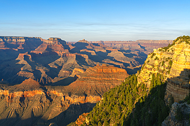 Grand Canyon at sunset, Yaki Point, Grand Canyon National Park, UNESCO World Heritage Site, Arizona, United States of America, North America