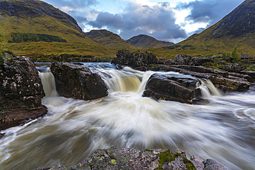 River Etive, Glencoe, Highlands, Scotland, United Kingdom, Europe