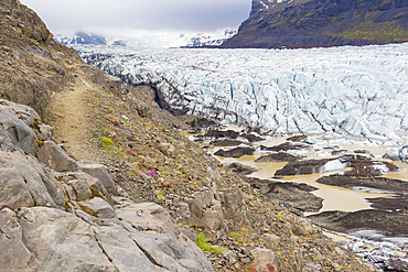 Svinafellsjokull Glacier, Skaftafell National Park, Iceland, Polar Regions