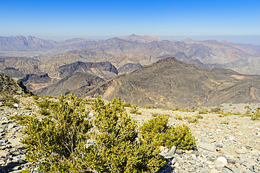 Al Hajar Mountains (Oman Mountains) close to Jebel Shams Canyon, Oman, Middle East