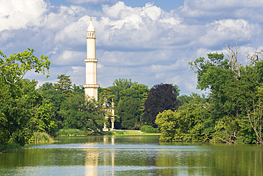 Minaret, Lednice-Valtice Cultural Landscape, UNESCO World Heritage Site, Lednice, Moravia, Czech Republic (Czechia), Europe