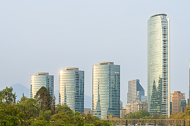 Titanium La Portada buildings, Santiago Province, Santiago Metropolitan Region, Chile, South America