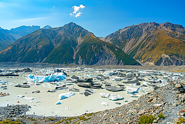 Tasman Lake, Aoraki/Mount Cook National Park, UNESCO World Heritage Site, Canterbury, South Island, New Zealand, Pacific