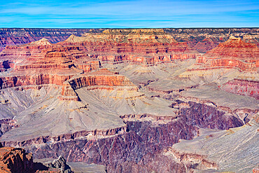 Grand Canyon along Hermit Road on sunny day, Grand Canyon National Park, Arizona, USA