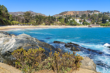 Zapallar beach, Zapallar, Petorca Province, Valparaiso Region, Chile, South America