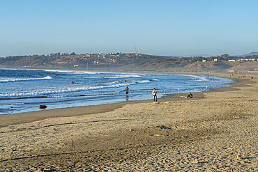 La Boca beach, Concon, Valparaiso Province, Valparaiso Region, Chile, South America