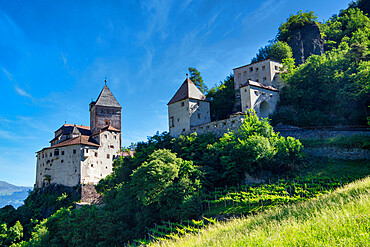 Trostburg Castle, Bozen district, Val Gardena, Sud Tirol, Italy, Europe