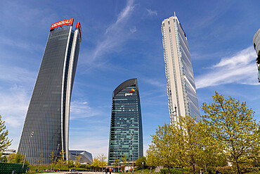 Skyscrapers, Milano City Life district, Milan, Lombardy, Italy, Europe