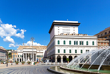 Piazza de Ferrari, Genoa, Liguria, Italy, Europe