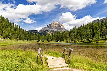 Antorno Lake, Tre Cime di Lavaredo, Belluno Dolomites, Auronzo di Cadore, Belluno District, Veneto, Italy, Europe