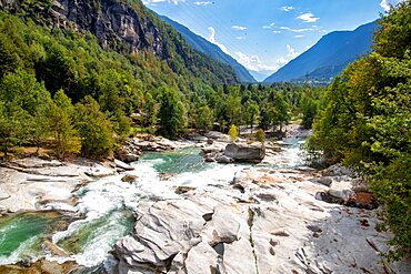 The torrent of Marmitte dei Giganti, Valle Antigorio, Dommodossola, Piedmont, Italy