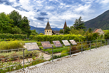 Neustift Convent garden, Brixen, South Tyrol, Italy, Europe