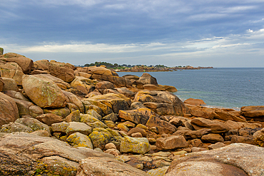 Pink Granite Coast (Cote de Granit Rose), Ploumanac'h, Perros-Guirec, Cotes-d'Armor, Brittany, France, Europe