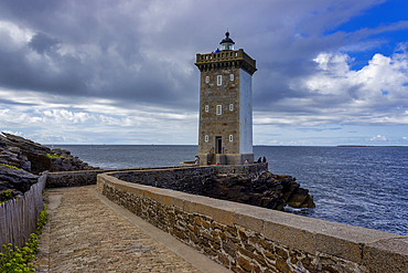 Lighthouse, Kermorvan, Le Conquet, Finistere, Brittany, France, Europe