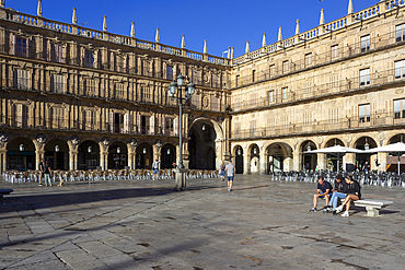 Plaza Mayor, main square, Salamanca, Castile and León, Spain