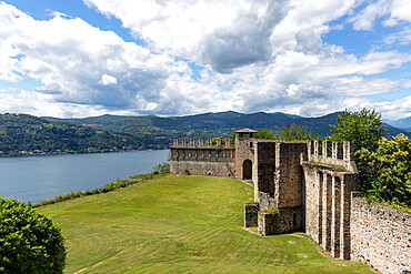 Rocca di Angera, Angera, Lake Maggiore, Varese province, Lombardy, Italian Lakes, Italy, Europe