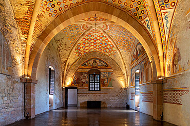 Hall of Justice, Rocca di Angera, Angera, Lake Maggiore, Varese district, Lombardy, Italy, Europe