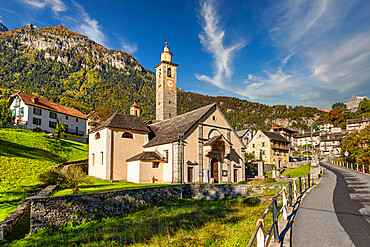 Historic center and parish church of Croveo, Baceno, Valle Antigorio, Verbano Cusio Ossola, Piedmont, Italy, Europe