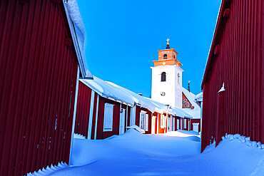 Old town of Gammelstad, UNESCO World Heritage Site, Lulea, Norrbotten, Norrland, Swedish Lapland, Sweden, Scandinavia, Europe