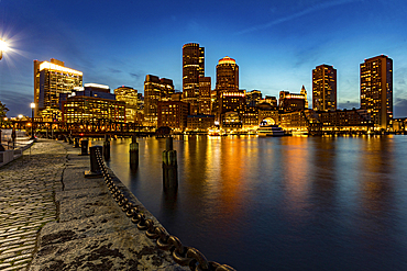 Boston Waterfront Skyline at Fan Pier