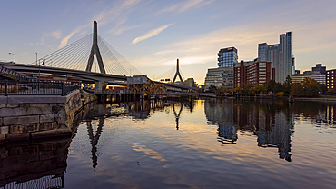 Boston Zakim Bunker Hill Bridge Reflection