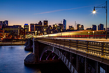 Boston's Longfellow Bridge at Dawn