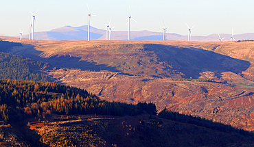 Looking towards Pen y Fan, Brecon Beacons from Bwylch mountain road, South Wales